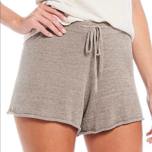 Barefoot Dreams Cozychic ultra light gray shorts size medium - Picture 1 of 5